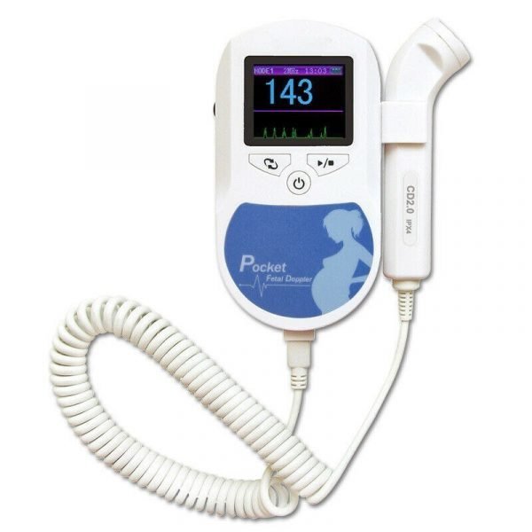 Фетален доплер, професионален CONTEC Baby Монитор LCD A+ 3Mhz, доплер, уред за проследяване на пулса при бременност, Фетален доплер - Image 7