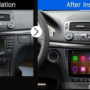 Мултимедия за Mercedes W211, E Class, Android Auto, Carplay, Waze, E200, E220, E270, Е320, Е клас W211 с Android, 2 дин, RDS, навигация
