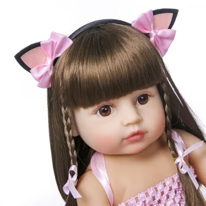 Реборн бебе кукла, Reborn baby doll, Реалистична винил кукла. Преродено бебе играчка 55 см.
