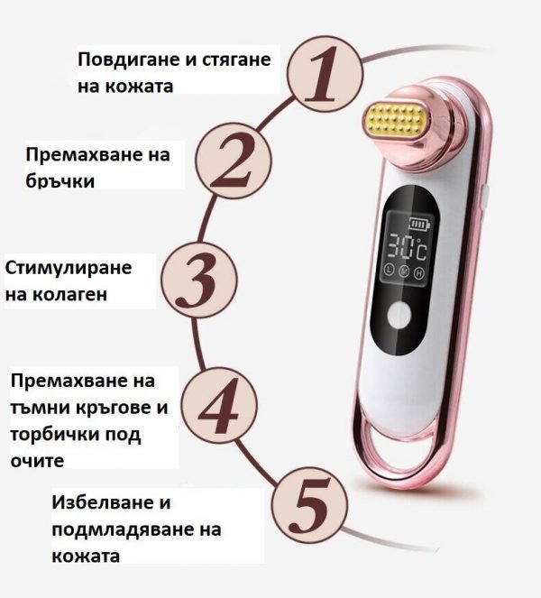 Портативен RF термаж радиочестотен лифтинг, бръчки, увиснала кожа, пачи крак - Image 3