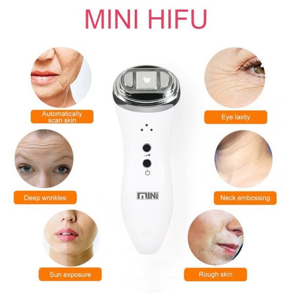 Мини HIFU за дълбок лифтинг с RF и LED светлини, Уред против бръчки и торбички под очите - Image 5