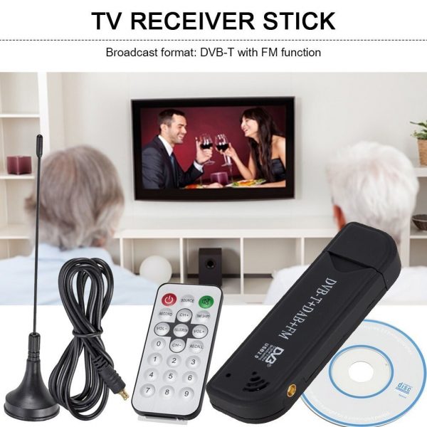 ТВ тунер за цифрова телевизия, цифров TV тунер за лаптоп, компютър, антена, USB, DVB-T, DVB-T2, DAB FM радио - Image 4