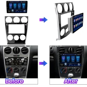 Мултимедия Android за MAZDA 6, Навигация, Waze, Carplay, Android Auto, МАЗДА 6, 2DIN плеър Андроид