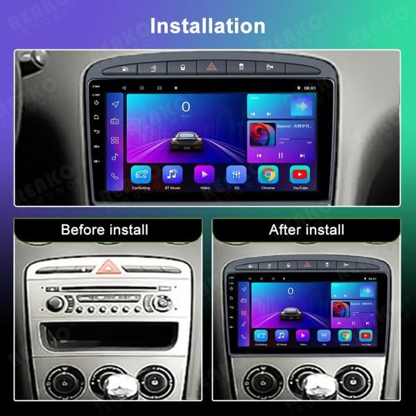 Мултимедия, Peugeot 408, 308, Навигация Android, Waze, Carplay, Андроид Auto, Пежо 408, 2DIN, плеър - Image 3