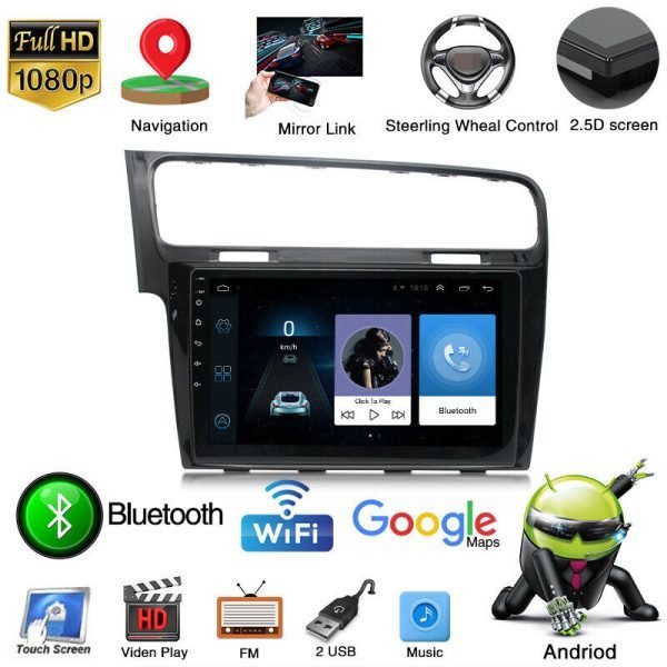 Мултимедия, за VW Golf 7, Volkswagen, Waze, Carplay, Android Auto, Навигация, Android, Голф Седем, радио - Image 3