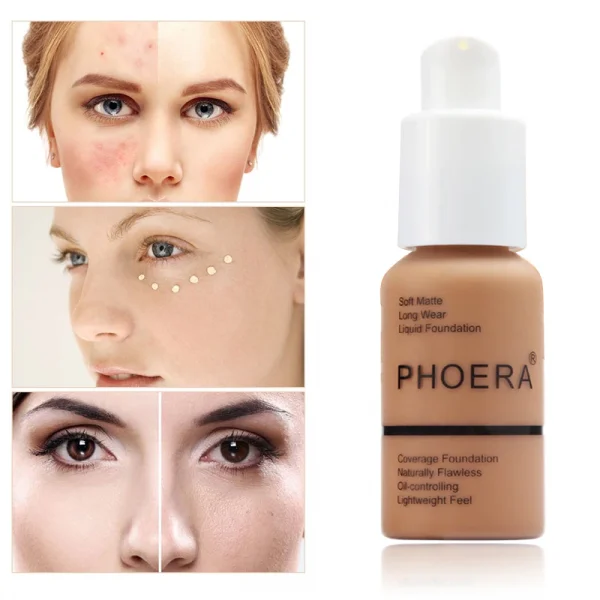 Фон дьо тен Phoera, течна матова основа, крем за проблемна кожа Фоера фондьотен - Image 2