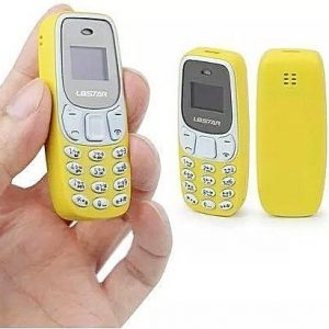 Мини телефон, жълт цвят, мини телефон Нокия,GSM, малък 3310, L8Star BM10, mini Nokia