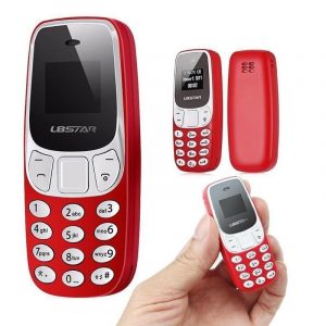 Мини телефон, BM10 червен, мини телефон, малък телефон 3310, GSM, L8Star BM10 Nokia, мини Нокия