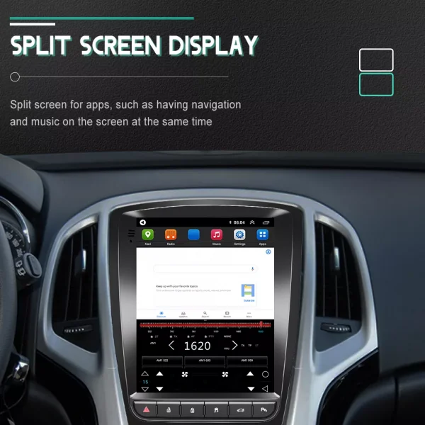 Мултимедия за OPEL ASTRA стил Tesla плеър, двоен дин, Андроид, WiFi, Android, навигация, таблет Опел Астра, мултимедия за кола, мултимедия за автомобил, Astra 2010, 2011, 2012, 2013, 2014 година, CarPlay, Android Auto, Waze - Image 10