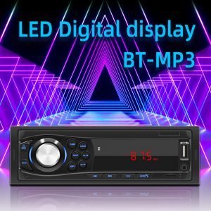 MP3 Плеър за кола, за разговори с Блутут, флашка, единичен дин за автомобил, музикален радио плеър за кола, авто касетофон