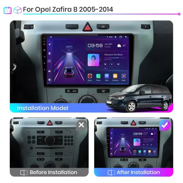 Мултимедия за Opel Zafira, Antara, Astra, Corsa, Meriva, Carplay, Android Auto, Навигация, Waze - Image 8