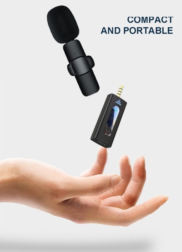 Микрофон за смартфон, безжичен микрофон, за Фотоапарат, за камера, Безжичен петличен микрофон, DSLR камера, лаптоп, компютър, 3.5mm, за Android, за IPhone, с букса 3.5мм, жак 3.5 мм - Image 5