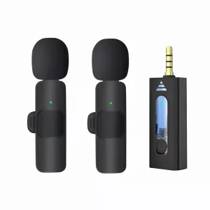 Микрофон за смартфон, безжичен микрофон, за Фотоапарат, за камера, Безжичен петличен микрофон, DSLR камера, лаптоп, компютър, 3.5mm, за Android, за IPhone, с букса 3.5мм, жак 3.5 мм