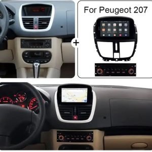 Мултимедия за Peugeot 207, Carplay, Android Auto, Waze, Навигация, Пежо 207, 2DIN Андроид, 2009, 2010, 2011, 2012, 2013 година