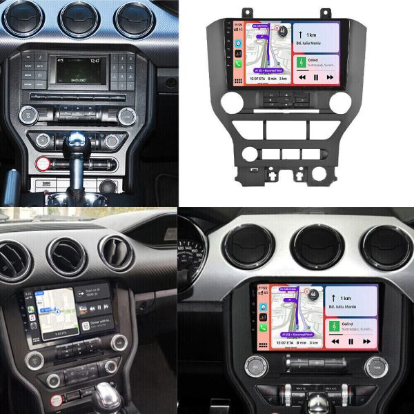 Мултимедия, Двоен дин, за Ford Mustang, Навигация, за Ford, din, плеър, Android, Форд Мустанг, Ford Mustang 2015, 2016, 2017, 2018, 2019, 2020 година - Image 5