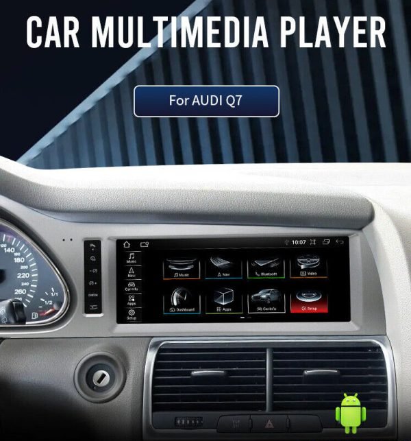 Мултимедия, за Audi Q7, Двоен дин, Android, 10.25", 8+128GB, навигация, за Ауди Q7, Андроид, Q7 4L, MMI, 2005, 2006, 2007, 2008, 2009, година - Image 6