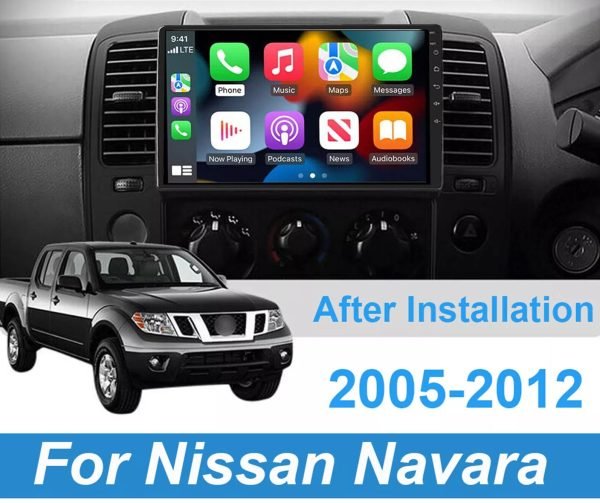 Мултимедия, Двоен дин, за Nissan NAVARA, Андроид, Навигация, Нисан Навара, Дин плеър екран Android - Image 2