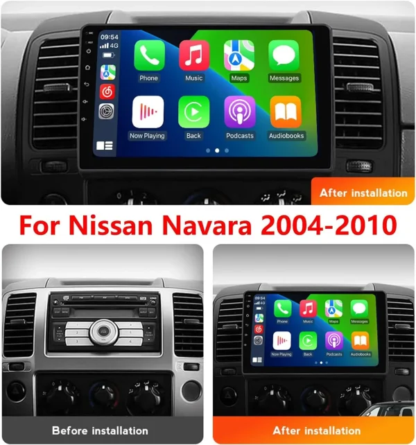Мултимедия, Двоен дин, за Nissan NAVARA, Андроид, Навигация, Нисан Навара, Дин плеър екран Android - Image 3