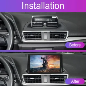 Мултимедия, за Mazda 3 Angkesaila, Двоен дин, Навигация, дисплей 2 Дин, плеър, Android, Мазда, Mazda, 2014, 2015, 2016, 2017, 2018, 2019, година