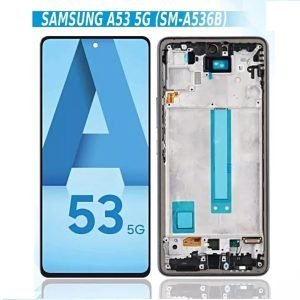 Дисплей за Samsung Galaxy A53, 5G, A536B, тъч скрийн, с рамка, екран, тъчскрийн, A53, Samsung A536E, A536F
