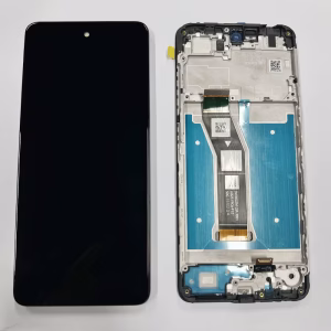 Дисплей за Motorola G04 Power, тъч екран, с рамка, LCD, тъчскрийн, LED, Moto G04, тъч скрийн, XT2421, XT2421-2