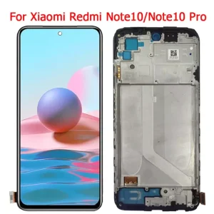 Дисплей за Xiaomi Redmi Note 10 Pro, Note 10, тъч скрийн, с рамка, екран, Xiaomi, тъчскрийн