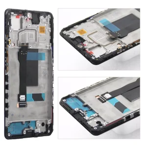 Дисплей с рамка за Xiaomi Redmi Note 12 Pro 5G, Poco X5 Pro 5G, тъч скрийн, екран, 22101316G, 22101320G, тъчскрийн