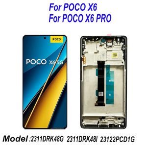 Дисплей за Xiaomi Note 13 pro, LCD, тъч скрийн, с рамка, екран, LED