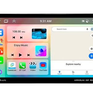 Мултимедия, 4+64GB, 8 ядрен, за кола, за автомобил, плеър, Android Auto, Car play, навигация, USB 2, USB Type C, RAM 4GB, Осем ядрен процесор, универсална мултимедия