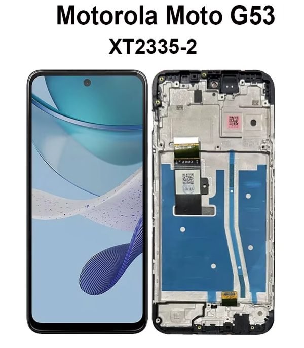Дисплей за Motorola Moto G53, XT2335, тъч екран, с рамка, LCD, тъчскрийн, LED, Moto G53, тъч скрийн - Image 2