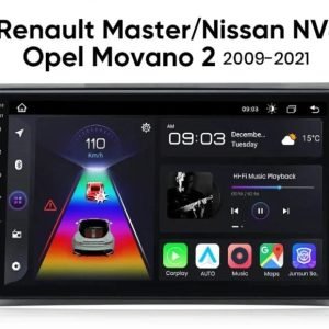 Мултимедия за Renault Master, за Nissan NV400, за Opel Movano 2, Двоен дин, Навигация, плеър, 2DIN, двоен дин, екран, 2009, 2010, 2011, 2012, 2013, 2014, 2015, 2016, 2017, 2018, 2019, 2020, 2021, година