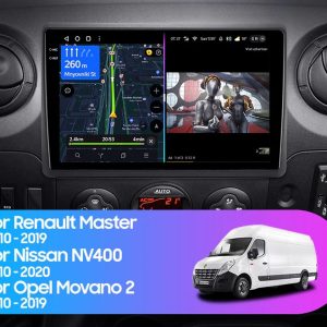 Мултимедия за Renault Master, за Nissan NV400, за Opel Movano 2, Двоен дин, Навигация, плеър, 2DIN, двоен дин, екран, 2009, 2010, 2011, 2012, 2013, 2014, 2015, 2016, 2017, 2018, 2019, 2020, 2021, година