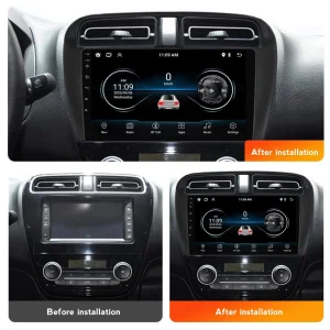 Мултимедия за Mitsubishi, Mirage, Attrage, Space Star, Dodge Attitude, Навигация, с Android, Андроид, 2012, 2013, 2014, 2015, 2016, 2017, 2018, 2019, 2020, 2021, 2022, 2023, година
