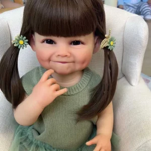 Реборн бебе кукла, Reborn baby doll, Реалистична винил кукла. Преродено бебе играчка 55 см.