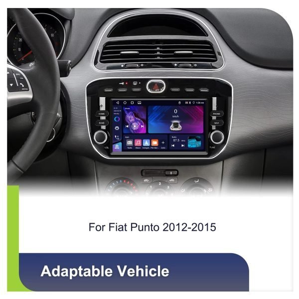 Мултимедия за Fiat Punto, Android, Фиат Пунто, Навигация, Двоен дин, дисплей, Андроид плеър, 2012-2016 - Image 4