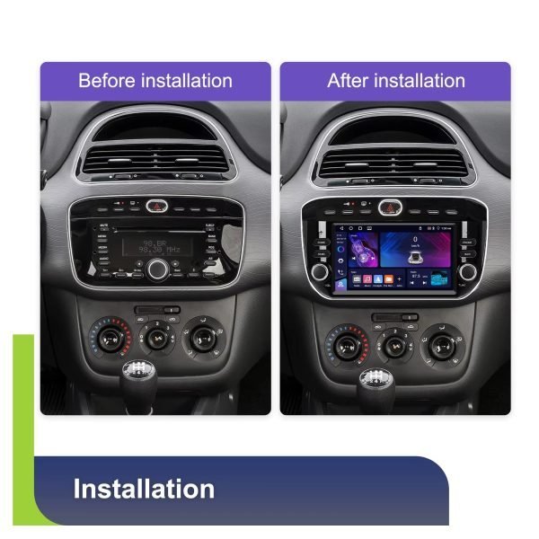 Мултимедия за Fiat Punto, Android, Фиат Пунто, Навигация, Двоен дин, дисплей, Андроид плеър, 2012-2016 - Image 3