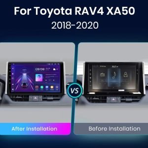 Мултимедия за Toyota RAV4, 10” Андроид, за РАВ 4, Дин екран, навигация, Android, RAV 4, Двоен дин, 2020, 2021, 2022, 2023, 2024, 2025, година