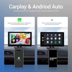 10.1 инча Монитор Android DVR 6 Камери за камион, тир, комбайн, бус, автобус, CarPlay, Android Auto, мултимедия, видеонаблюдение, шест камери