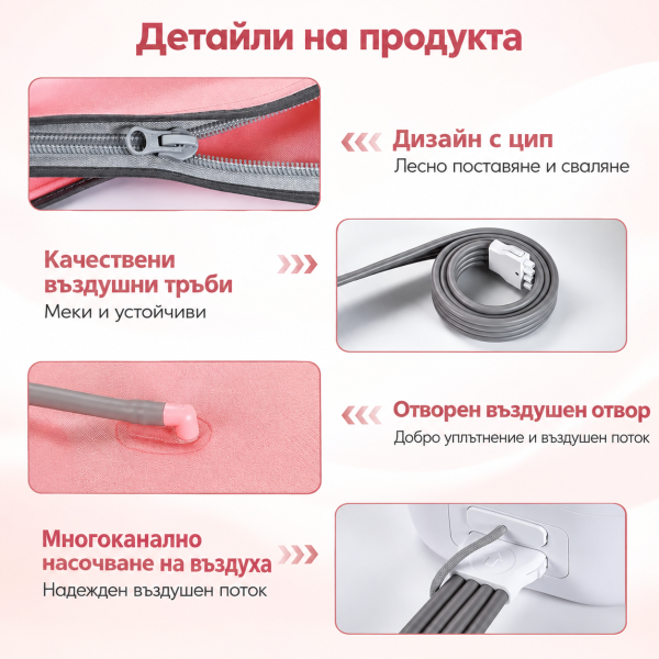 Професионален Лимфен Дренаж и Компресионен Масаж - Ръце, Крака, Талия , Компресионен масаж, лимфен дренаж, антицелулитен масаж и лумбален колан - Image 4