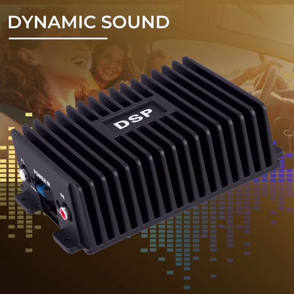 Автомобилен DSP усилвател 4 канала 4×80W за Android мултимедия и плеър, стъпало за кола, автомобил - Image 9