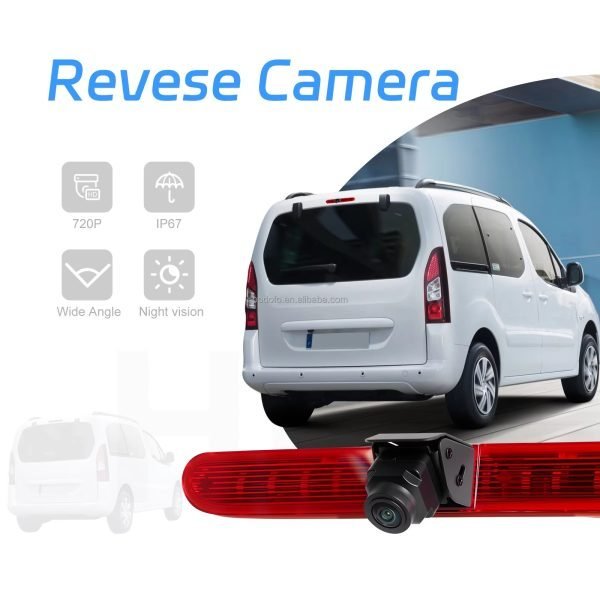 Камера за заден ход в трети стоп Peugeot Partner 2008-2016, Citroen Berlingo 2008-2019 задно виждане - Image 2