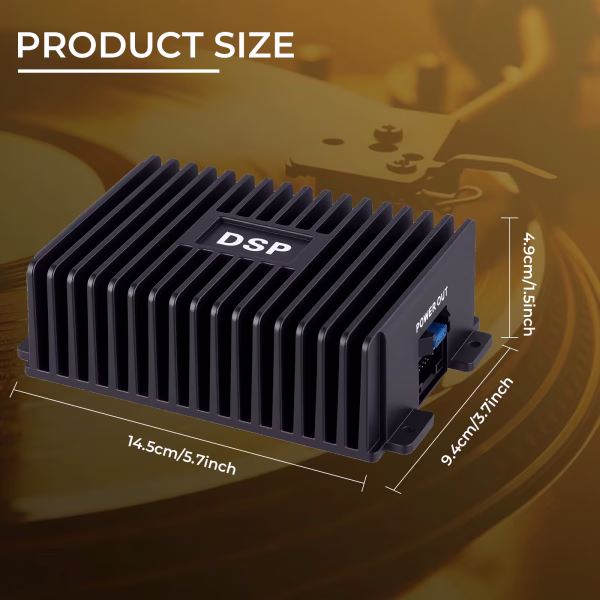 Автомобилен DSP усилвател 4 канала 4×80W за Android мултимедия и плеър, стъпало за кола, автомобил - Image 7
