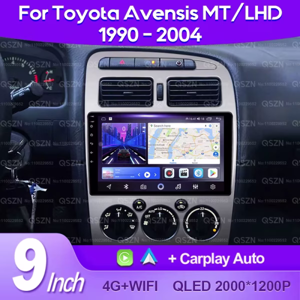 Мултимедия за Toyota Avensis 1998-2002, Carplay, Android Auto, Waze, навигация, Тойота Авенсис, Андроид, 2DIN - Image 3